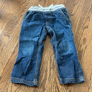 Carter's Classic Blue Jeans with Gray Waistband